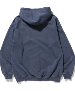 PIGMENT DYED ZIP UP HOODED SWEAT
