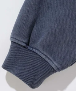 PIGMENT DYED ZIP UP HOODED SWEAT