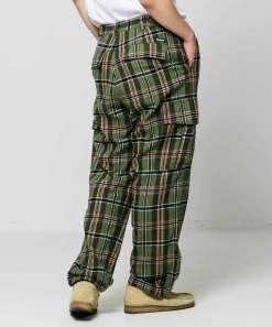 PLAID CARGO PANTS
