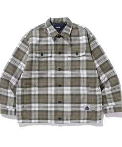 QUILTED CHECK SHIRT JACKET