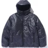 QUILTING LOGO HOODED PUFFER JACKET