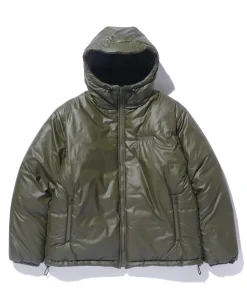 QUILTING LOGO HOODED PUFFER JACKET