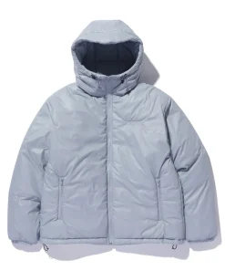 QUILTING LOGO HOODED PUFFER JACKET