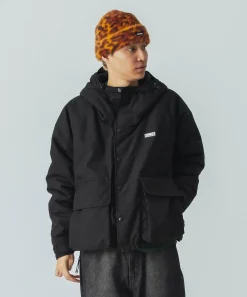 RAGLAN PUFFER HOODED JACKET