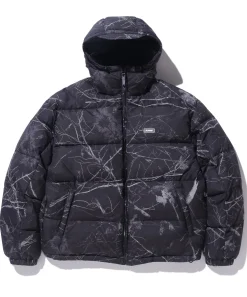 RIPSTOP HOODED DOWN JACKET