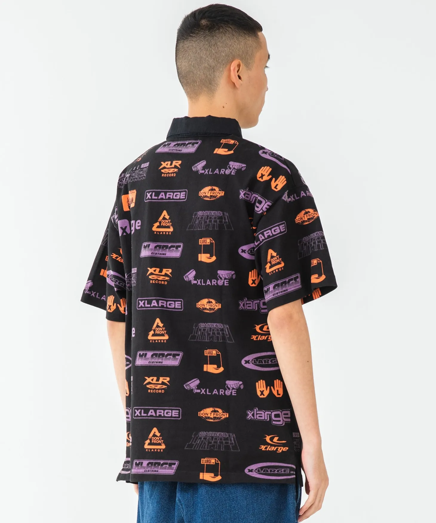 S/S ALLOVER PRINT RUGBY SHIRT
