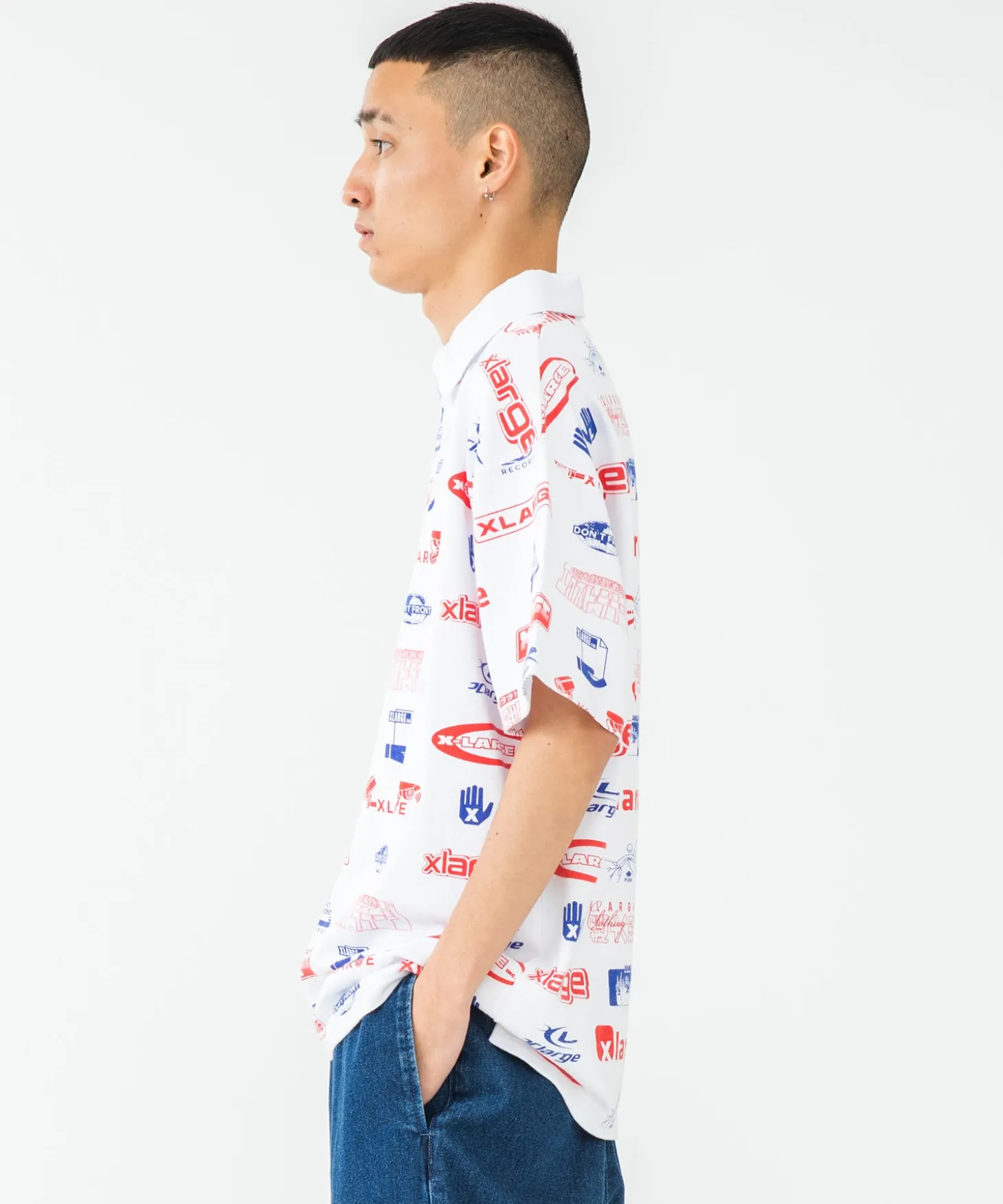 S/S ALLOVER PRINT RUGBY SHIRT