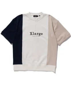 S/S COLORBLOCK HALF ZIP-UP SWEAT