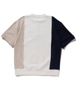 S/S COLORBLOCK HALF ZIP-UP SWEAT