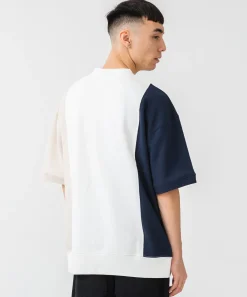 S/S COLORBLOCK HALF ZIP-UP SWEAT
