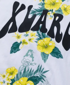 S/S FLORAL PRINT RINGER TEE