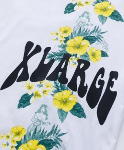 S/S FLORAL PRINT RINGER TEE