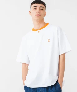 S/S HEAVYWEIGHT HENLEY NECK TEE