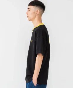 S/S HEAVYWEIGHT HENLEY NECK TEE