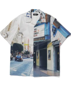 S/S OPEN COLLAR SHIRT