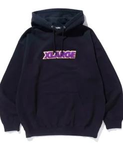 TWO TONE STANDARD LOGO PULLOVER HOODED SWEAT