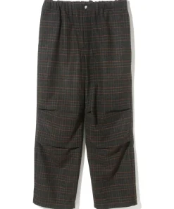 WOOL CHECK PANTS