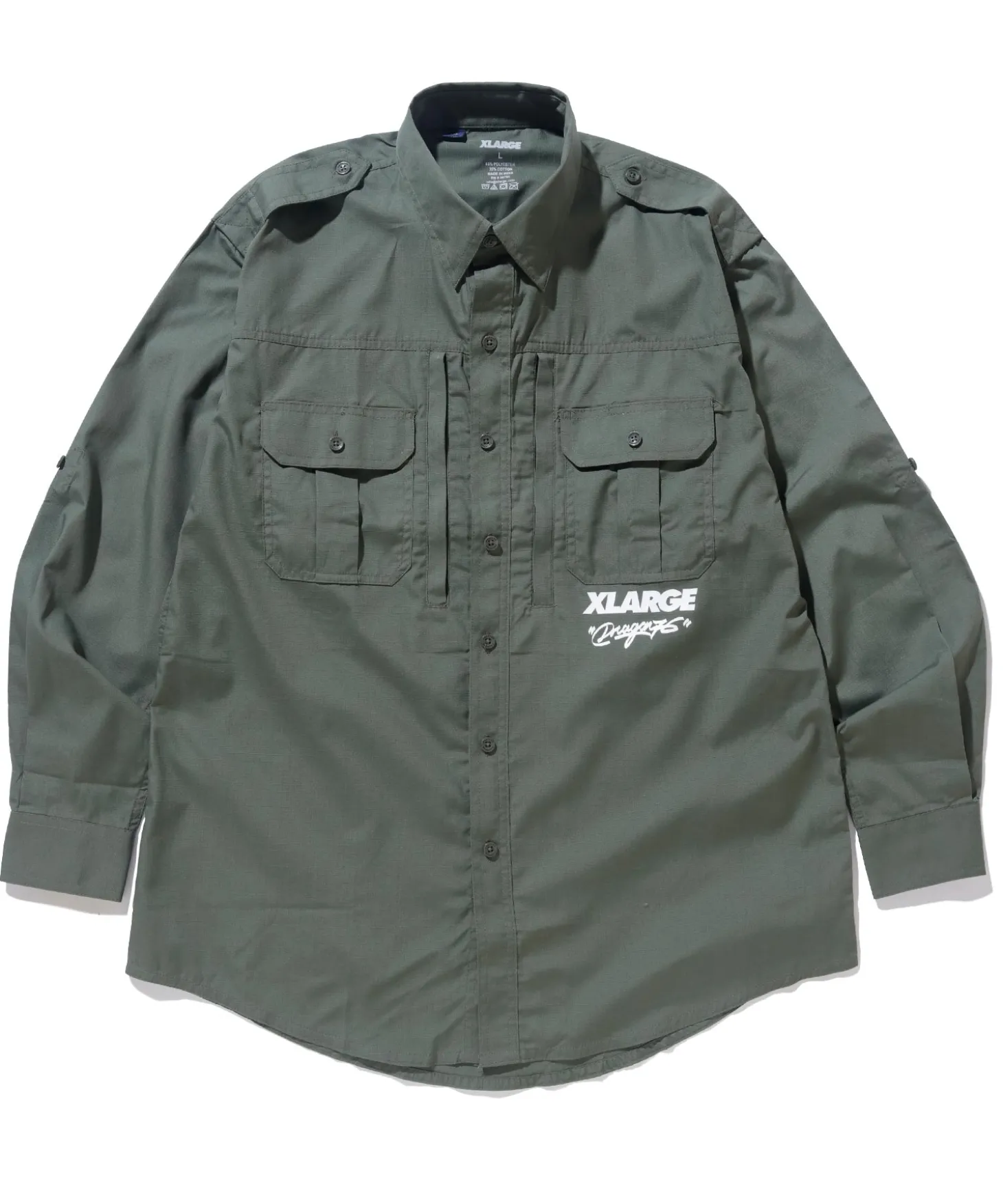 XLARGE x Dragon76 BD ARMY L/S SHIRT