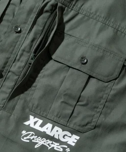 XLARGE x Dragon76 BD ARMY L/S SHIRT