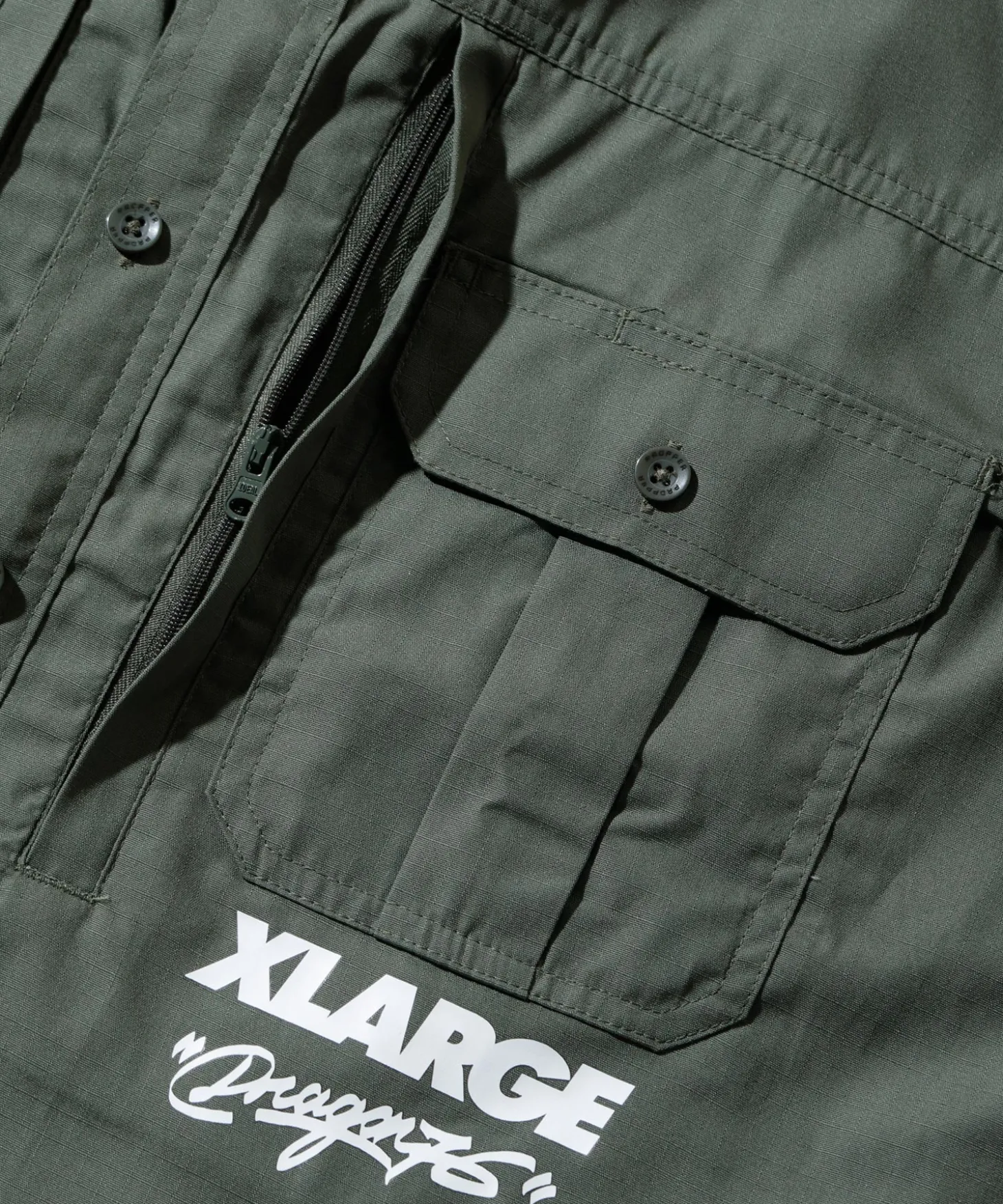XLARGE x Dragon76 BD ARMY L/S SHIRT
