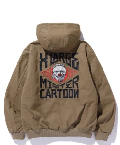 XLARGE x MR.CARTOON HOODED WORK JACKET