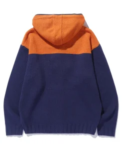 ZIP UP HOODED KNIT