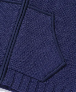ZIP UP HOODED KNIT